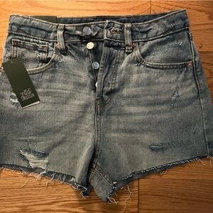 Wild Fable Blue Jean Shorts Vintage Distressed Super High Rise Cutoff Shorts